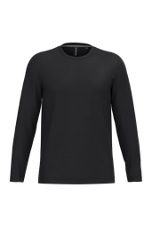 [K359C_35434_35438] T-shirt col rond manches longues homme (Black, S)