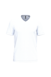 K357 - T-shirt col V manches courtes